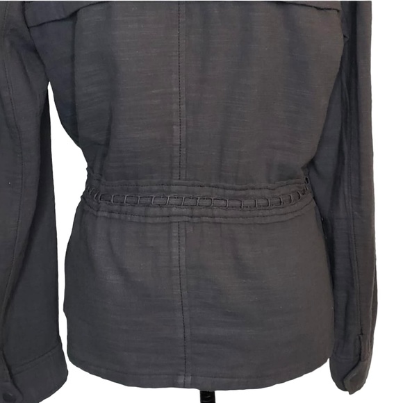 Anthro Hei Hei linen jacket with drawstring waist - Picture 5 of 6